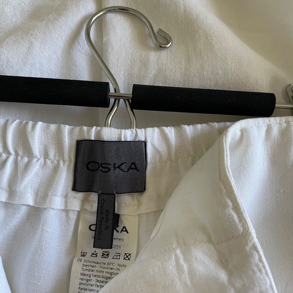 Oska 100% Linen Barrel Leg Pants - Picture 7 of 7